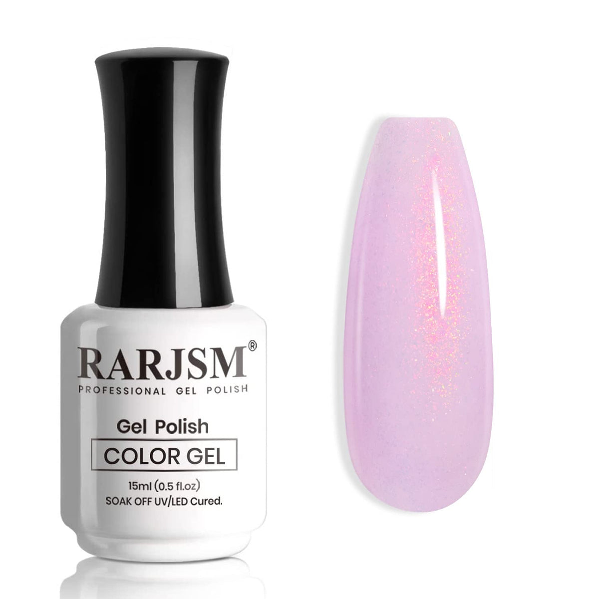 Nude Hot Pink Iridescent Gel Nail Polish Sheer Bright Neon Pink Glitter Jelly Gel Polish Neutral Shimmery Summer Color Sparkle Rainbow Pigment Gel 15ml Soak off Cured Need for Home Salon DIY