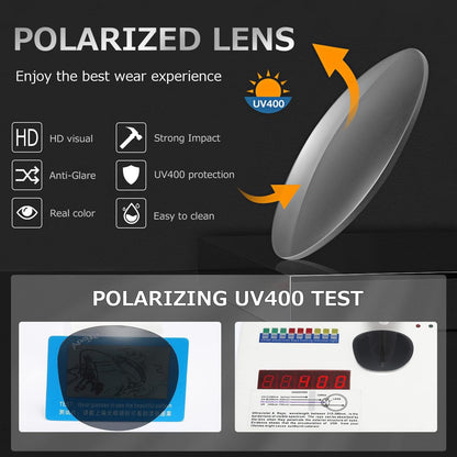 Polarized Sunglasses for Women and Men Semi Rimless Frame Retro Sun Glasses AE0369