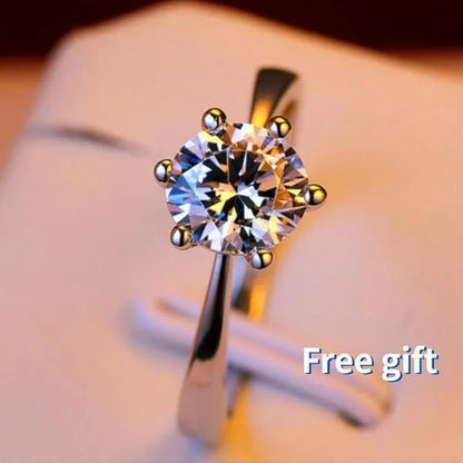 925 Sterling Silver Diamond Circle Rings Pendant Necklace for Women Daily Casual Fashion Accessories