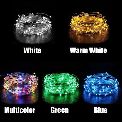 2/5/10/20M Christmas USB LED String Lightt Garland Outdoor Indoor Home Christmas Decoration Fairy Light Led Strip
