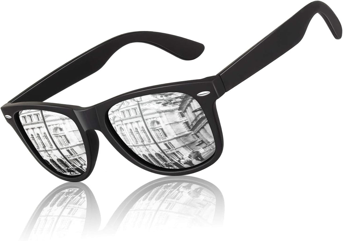 Polarized Sunglasses for Men Driving Sun glasses Shades 80's Retro Style Design Square