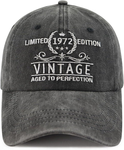 Limited Edition 1970 1971 1972 1973 1974 1975 1976 1977 1978 1979 Hat for Men Women, Funny Birthday Baseball Cap