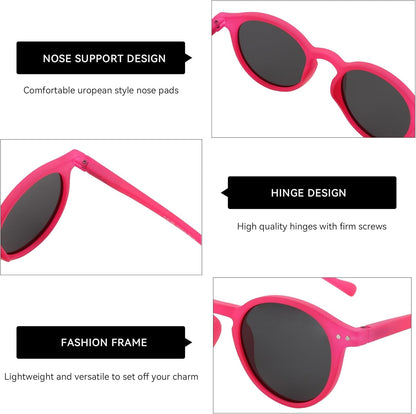 Polarized round Sunglasses, Stylish Sunglasses for Men and Women Retro Classic, Multi-Style Selection