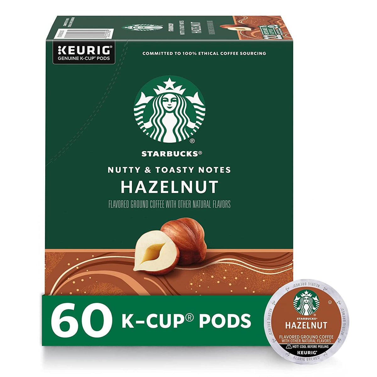 K-Cup Coffee Pods, Medium Roast Coffee, Pike Place Roast for Keurig Brewers, 100% Arabica, 6 boxes (60 pods total)