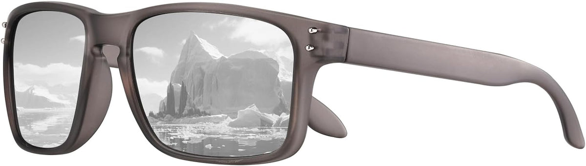 Polarized Sunglasses Men Womens - Retro Square Sun Glasses for Fishing Driving UV Protection