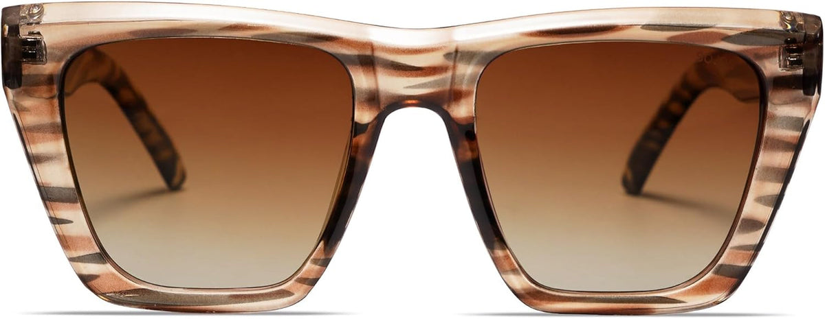 Fashion Oversized Square Cat Eye Polarized Sunglasses for Women Trendy Cateye Style Womens Sunglasses SJ2179