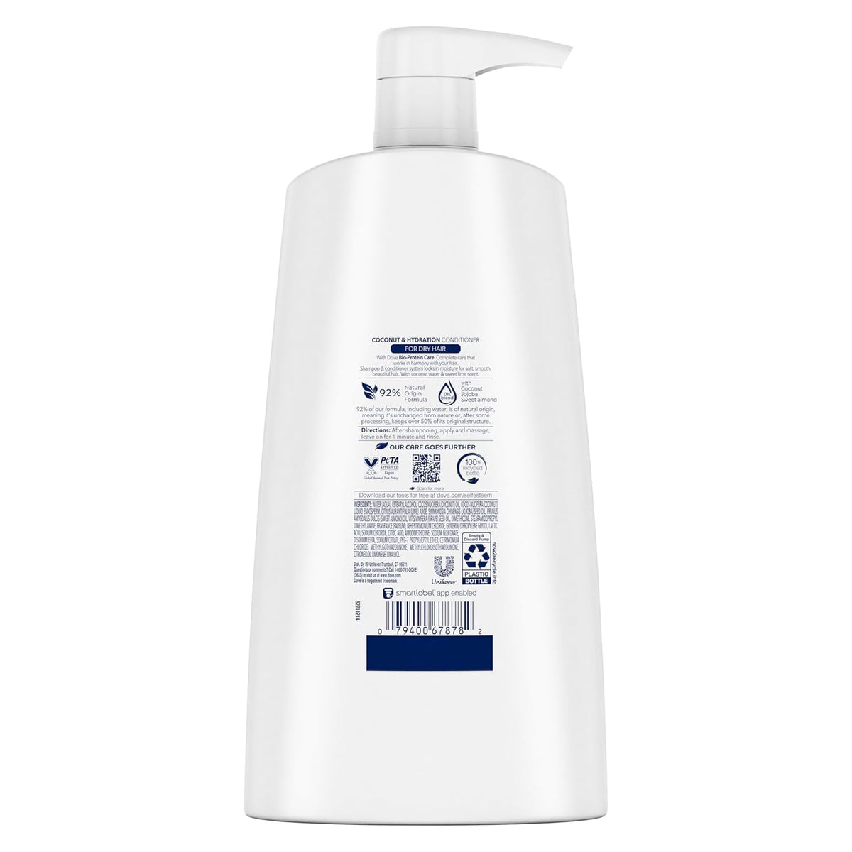 Ultra Care Coconut & Hydration Conditioner for Dry Hair with Jojoba and Sweet Almond Oils, 25.4 Oz