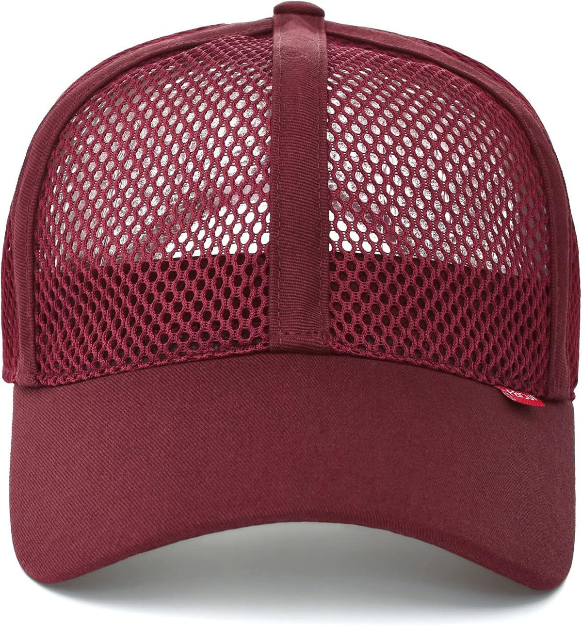 Men Mesh Trucker Baseball Cap Adjustable 6-Panel Hat Outdoor Sports Wear