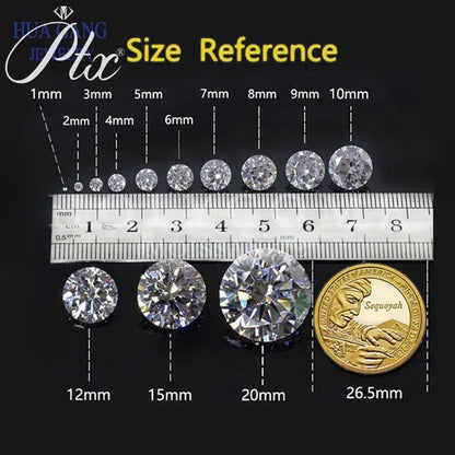 HOLYCOME  Loose Gemstones Moissanite Diamond Best EF Color 3ct Excellent Undefined Cut Gem Stone For Jewelry Diamond Ring