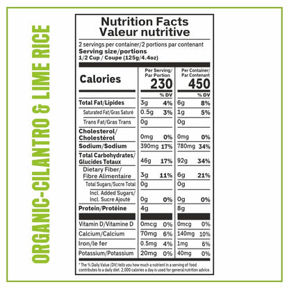 Cilantro & Lime Organic Heat & Eat Microwaveable Rice, 8.8 Ounce (Pack of 6) Heat and Eat | Flavor Rice | USDA Certified Organic, Gmo-Free | Fresh Ingrediants | Side Dish