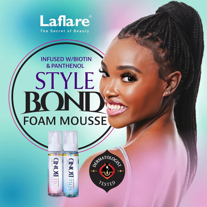 New Travel Size Mousse Foam - Hair Styling, Shine and Volume Mousse for Braid and Locs (Orchid)