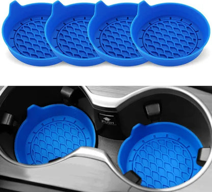 Car Cup Holder Coaster, Silicone Cup Holder Insert, Universal Non-Slip Cup Holders, Car Accessories Interior for Women and Man Interior Sets