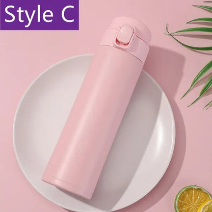 Portable Vacuum Flask Insulated Water Bottle Leak-Proof Double-Walled Coated Flask Travel Coffee Mug car thermo mug
