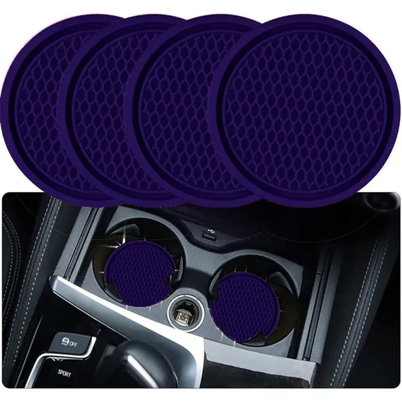 Car Interior With Car Cup Coaster - Anti-Slip & Universal Car Accessories