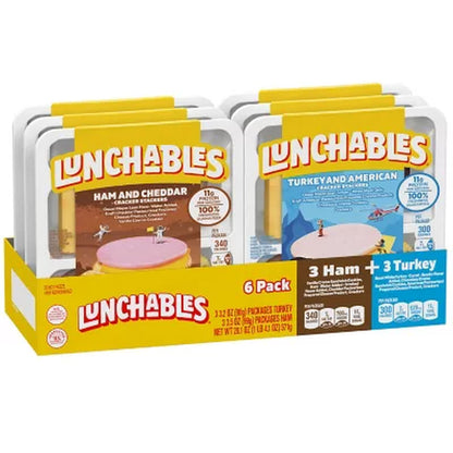 Lunchables Cracker Stackers Snack Kit Variety Pack, 6 Pk.