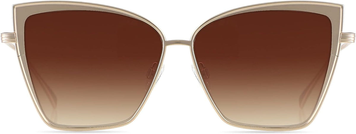Cat Eye Sunglasses for Women Polarized Cateye Frames Fashion Vintage Square Classic Retro Sun Glasses