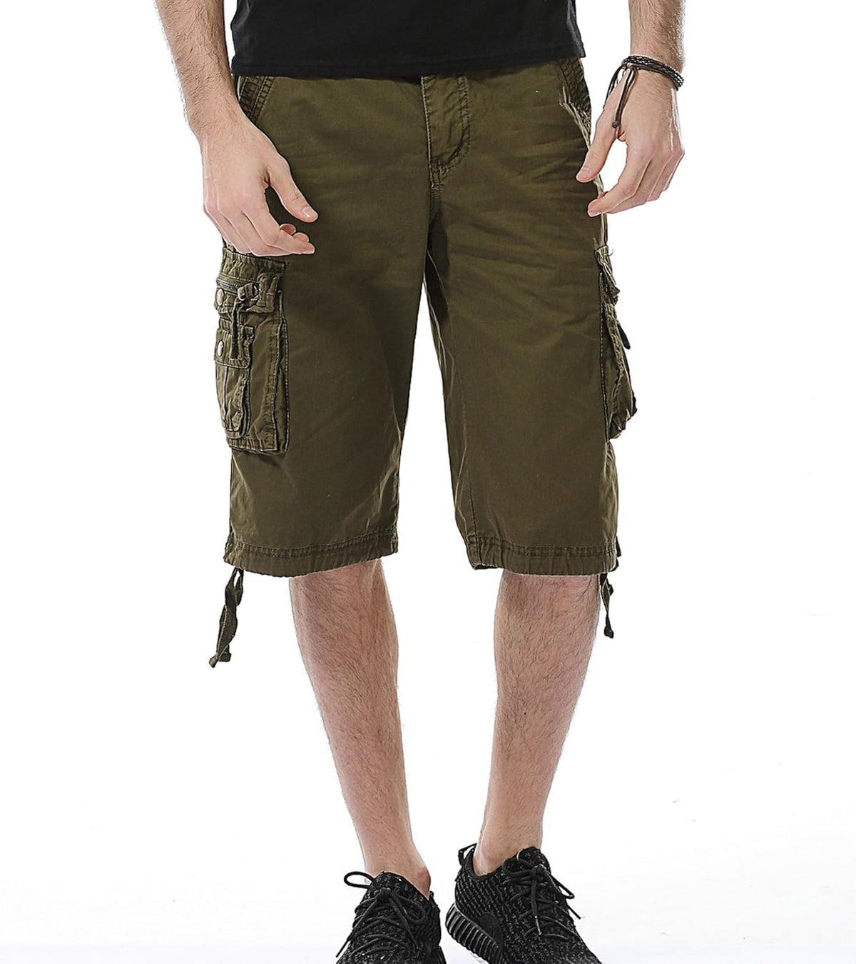 Men'S Camo Cargo Shorts Relaxed Fit Multi-Pocket Outdoor Camouflage Cargo Shorts Cotton