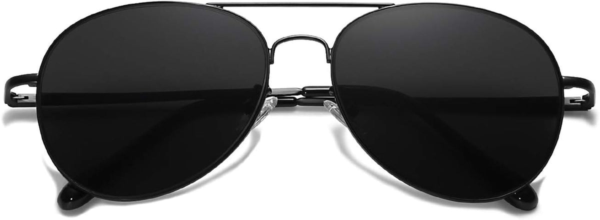 Classic Aviator Sunglasses for Women Men Metal Spring Hinges SJ1030