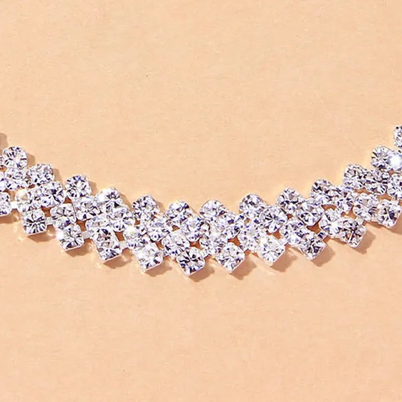 Women Ankle Bracelet Rhinestone Anklet Beach Ankle Bracelet Crystal Diamond Bracelets Gifts Ankle Bracelet Crystal Ankle Bracelet