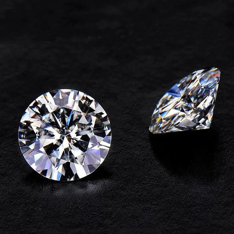 Round Brilliant Cut 1.0ct Carat 6.5mm E F Color Moissanites Loose Stone  Ring Jewelry Bracelet Material High Quality