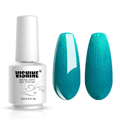 Nail Salon UV Manicure Polish Soak Off Gel Polish Nail Art Glitter White Smoke(788)
