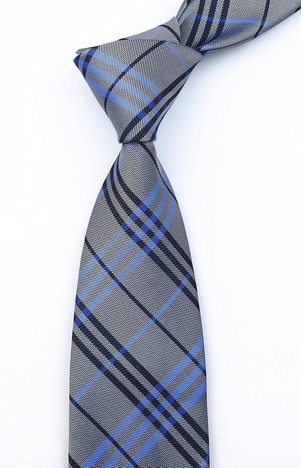 Men'S Gingham Check Stripe Ties Pattern Business Formal Designer Neckties 3.15"