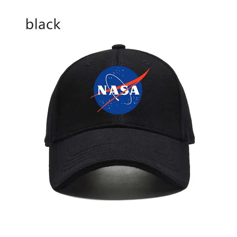 Fashion NASA Solid Color Letters Print Hat Baseball Hat Couple Outdoor Sports Cap