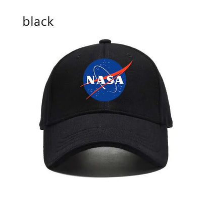 Fashion NASA Solid Color Letters Print Hat Baseball Hat Couple Outdoor Sports Cap