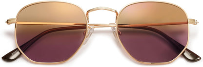 Square Polarized Sunglasses for Women Men Small Hexagonal Polygon Mirrored Lens SJ1072