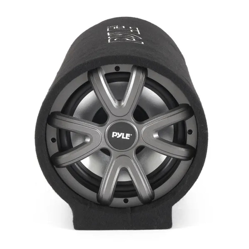 Pyle Car Audio 10 Inch 500W Carpeted Subwoofer Tube Speaker, Rear Vented Design
