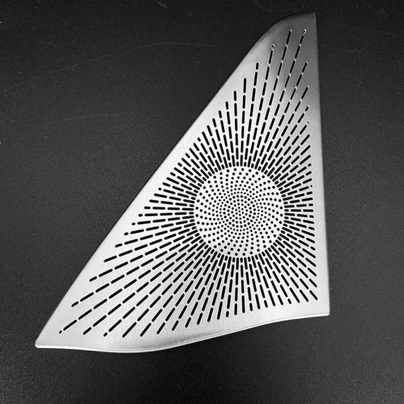 For Mercedes Benz E Class W212 2009-2015 Interior Trim Car Styling Car Front a Pillar Audio Speaker Cover Stainless Steel Sticker Decor Accessories