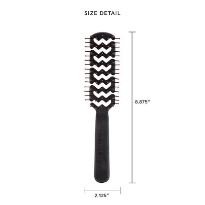 Static Free Fast Flo Flex Vent Hair Brush - Quick Drying, Detangling, and Styling - Anti-Static Bristles for Frizz-Free Blowouts, Ideal for All Hair Types
