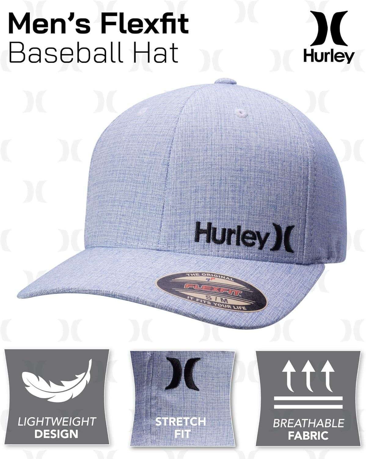 Men'S Baseball Cap - Flexfit Curve Bill Fitted Trucker Hat for Men (S-XL)