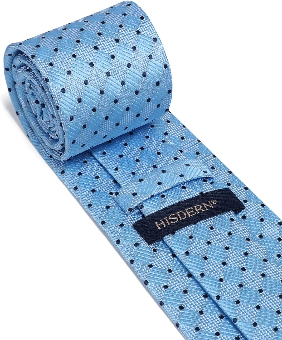 Mens Ties Plaid Tie and Pocket Square Set Classic Woven Formal Checkered Neckties & Handkerchief Wedding Party