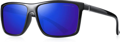 Rectangular Polarized Sports Sunglasses for Men Women Cycling Driving Fishing UV400 Protection S8225