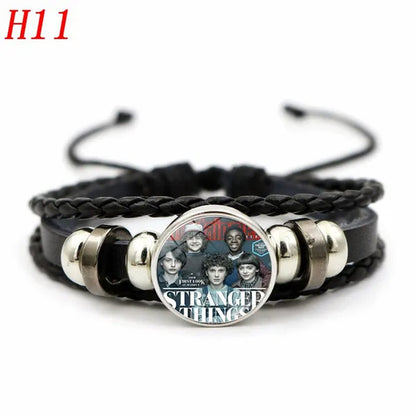 12 Styles Stranger Things 4 Hellfire Club Time Gem Bracelets & Bangles for Unisex Women Men Fashion Jewelry Gifts