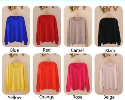 18 Colors Wool Pure Cashmere Sweater Women Soft Pullovers O-Neck Pull Femme Long Sleeve Sweaters Pullovers