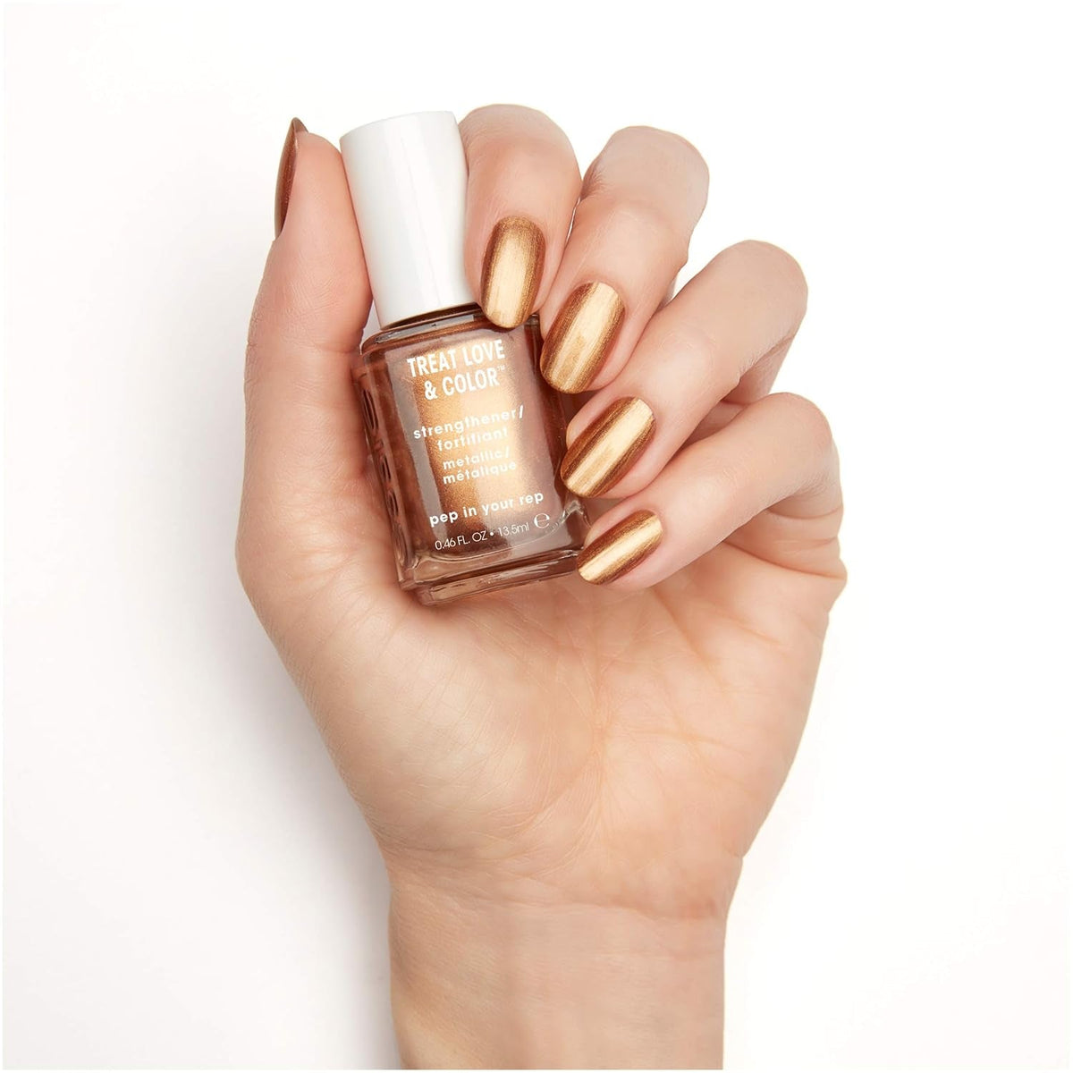 Treat Love & Color Nail Polish for Normal to Dry/Brittle Nails, Pep in Your Rep, 0.46 Fl. Oz.