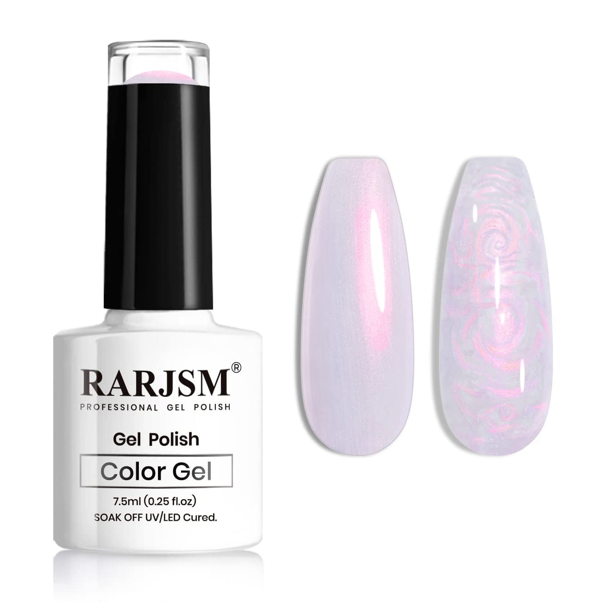 Pearl Gel Nail Polish, Glitter Drawing Gel Polish Shimmer Mermaid Nail Gel Soak Off UV Gel for Salon Home DIY Manicure Use