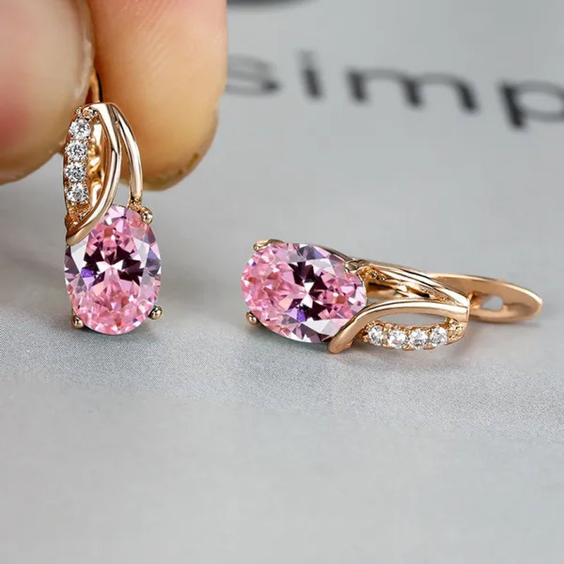 Stylish Oval Cut Aquamarine Emerald Sapphire Garnet Gemstone Hook Earrings 14K Gold Filled Multicolor Birthstone Diamond Bride Wedding Jewelry Gifts