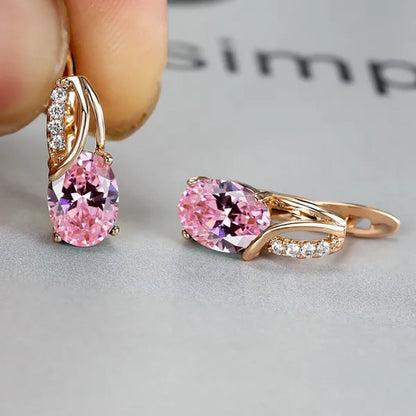 Stylish Oval Cut Aquamarine Emerald Sapphire Garnet Gemstone Hook Earrings 14K Gold Filled Multicolor Birthstone Diamond Bride Wedding Jewelry Gifts