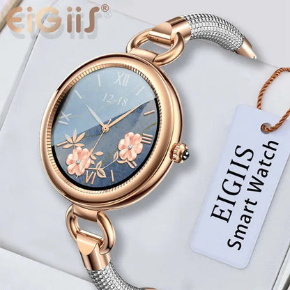 2022 EIGIIS Fashion Smart Watch Full Touch Luxury Smartwatch Women Health Monitor Multi-sports Modes Fitness Bracelet For Ladies