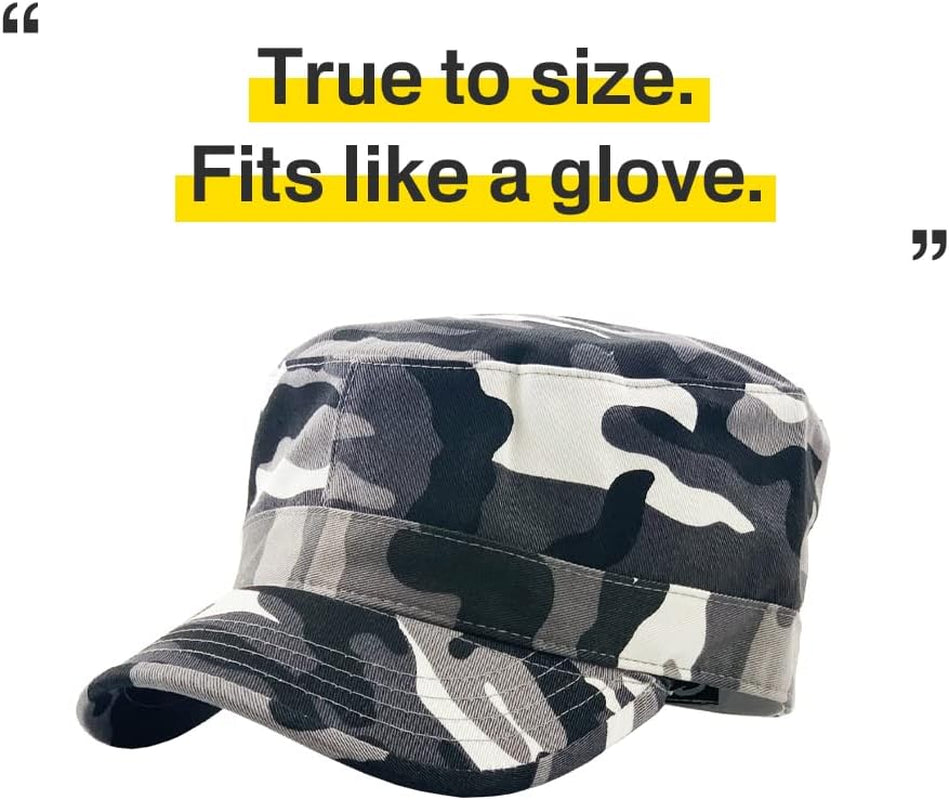 Cadet Army Cap Basic Everyday Military Style Hat (Now with STASH Pocket Version Available)