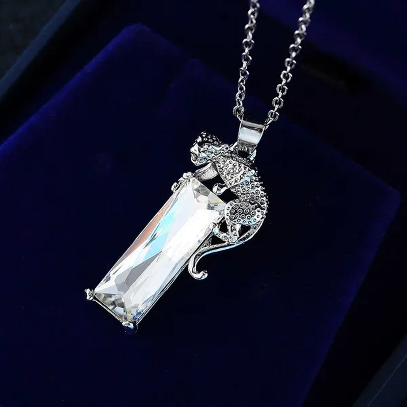 1 PCS European and American Fashion Gemstone Pendant Ladies Necklace Wedding Jewelry