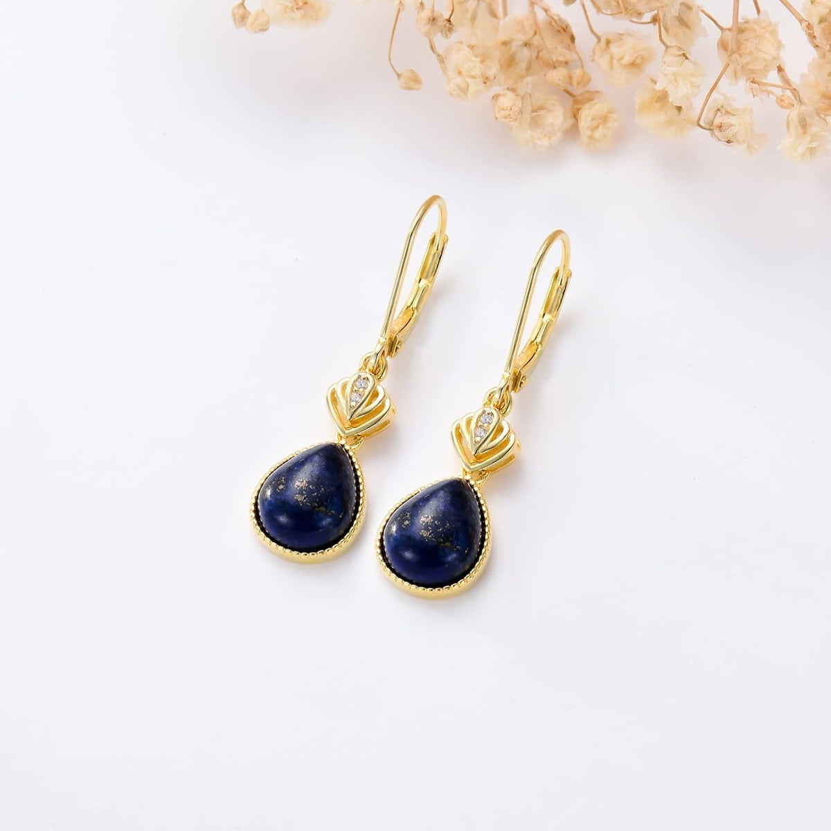 Lapis Lazuli Earrings Jewelry Sterling Silver Blue Lapis Dangle Dangling Drop Earrings Boho Wedding Gifts for Women