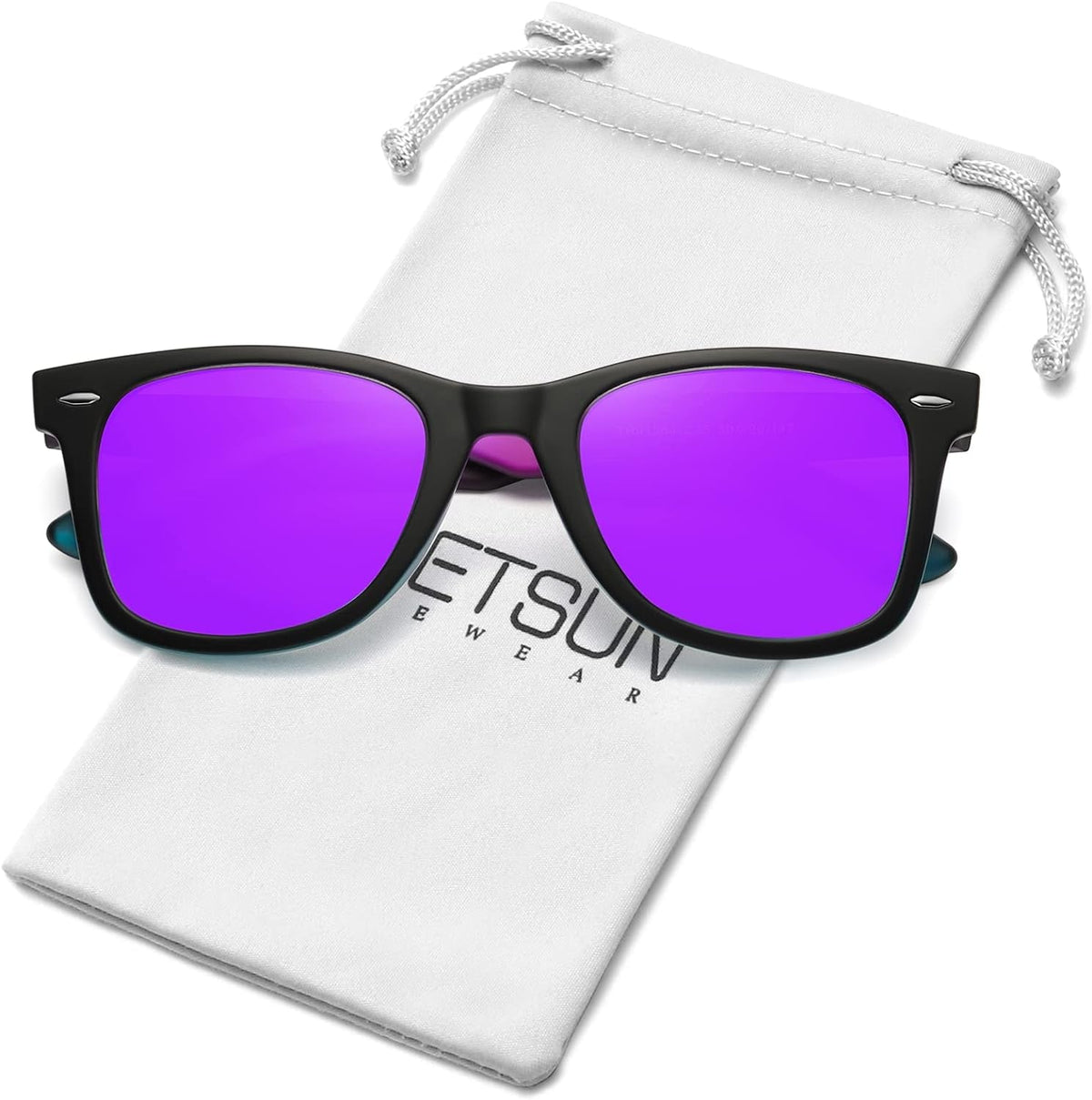 Polarized Sunglasses for Women Men Classic Retro Square Frame Driving Trendy Sun Glasses UV Protection