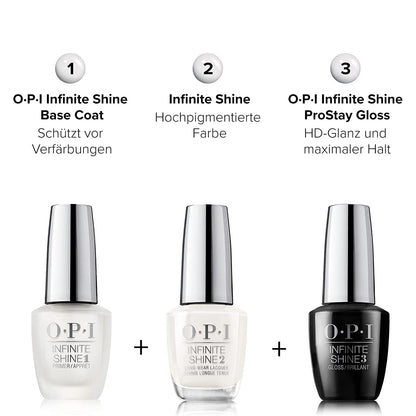 OPI Infinite Shine 2 Long-Wear Lacquer, Funny Bunny, White Long-Lasting Nail Polish, 0.5 Fl Oz