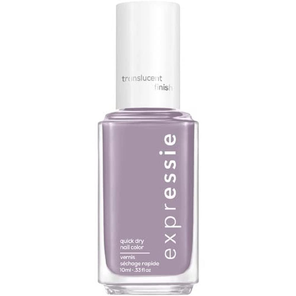 expr, Quick-Dry Nail Polish, 8-Free Vegan, Translucent Lavender Gray, Skip The Track, 0.33 fl oz