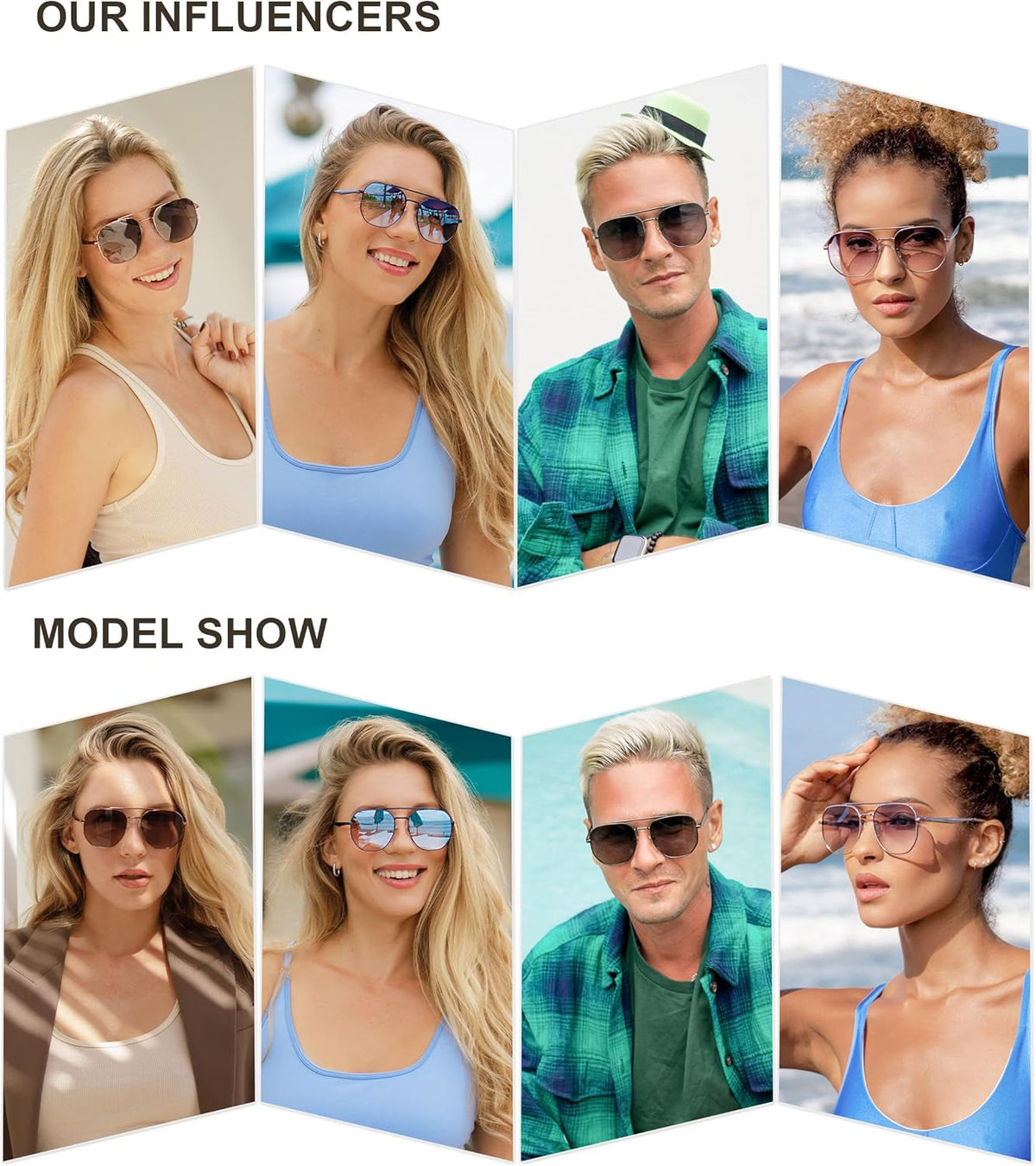 Classic Square Aviator Sunglasses for Women Men Retro Hexagon UV400 Protection Shades SJ1222
