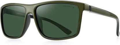 Rectangular Polarized Sports Sunglasses for Men Women Cycling Driving Fishing UV400 Protection S8225